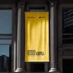 Free Outdoor Hanging Banner Mockup