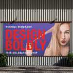 Free Outdoor Mounted Billboard Mockup PSD Set