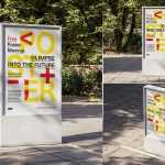 Free Outdoor Vertical Advertising Billboard Mockup PSD files