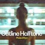 Free Outline Halftone Photo Effect PSD - Free PSD Download Free Outline Halftone Photo Effect PSD