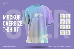 Free Oversize T-shirt Mockup PSD
