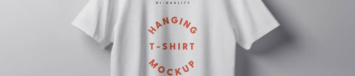 Free Oversized Hanging T-Shirt Mockup PSD