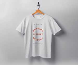 Free Oversized Hanging T-Shirt Mockup PSD