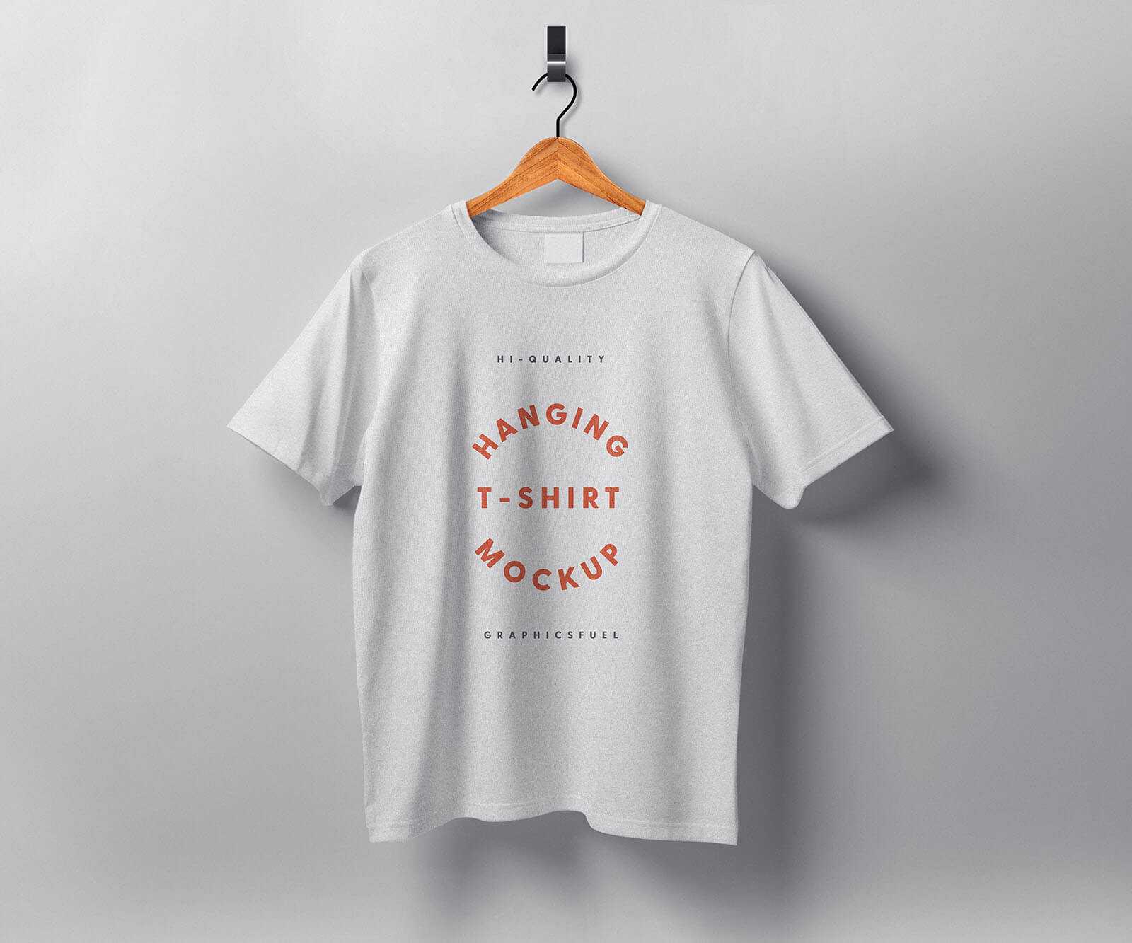 Free Oversized Hanging T-Shirt Mockup PSD