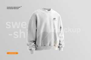 Free Oversized Sweatshirt Mockup