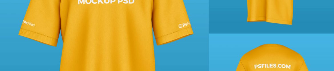 Free Oversized T-Shirt Mockup PSD set