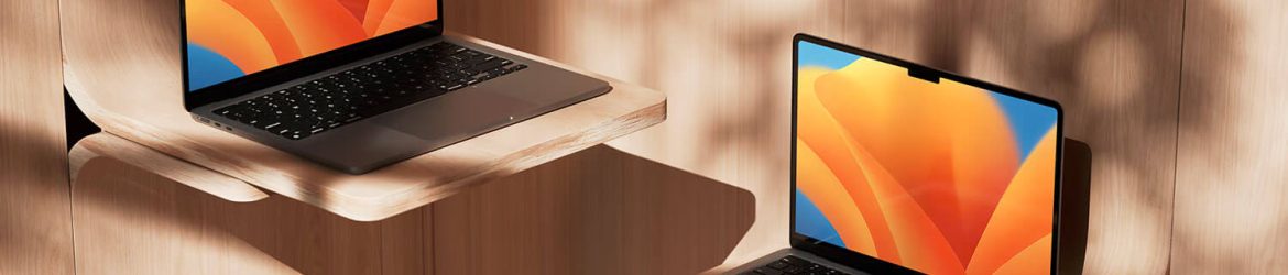Free Pair Of M2 MacBook Air 2023 Mockup PSD
