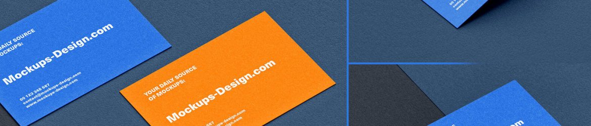 Free Paper Business Card Mockup PSD set