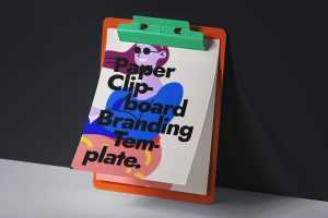 Free Paper Clipboard Mockup PSD