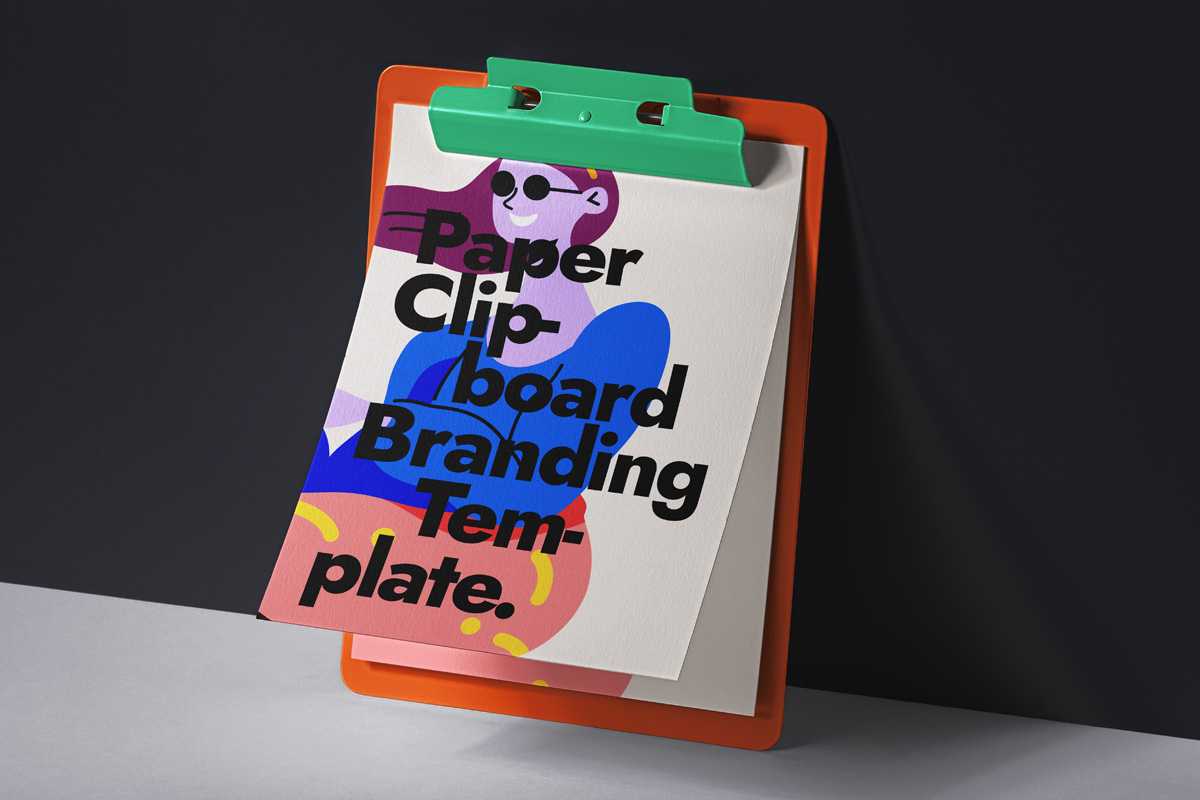 Free Paper Clipboard Mockup PSD