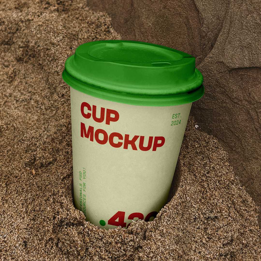Free Paper Coffee Cup Mockup