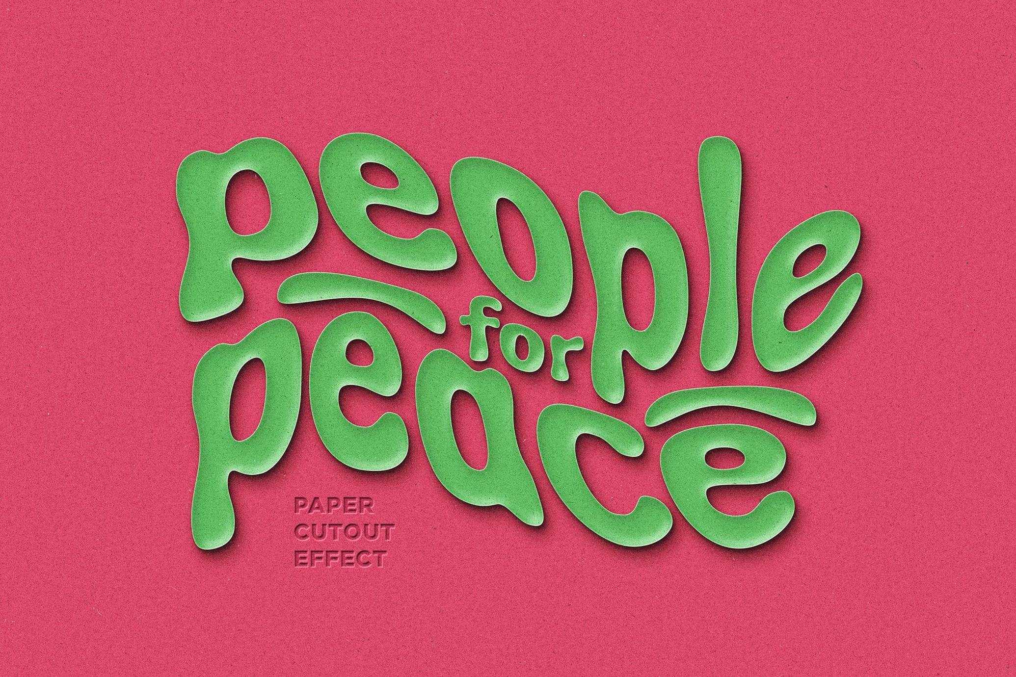 Free Paper Cutouts Text And Logo Effect - Free Photoshop Files | PsFiles