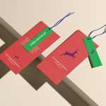 Free Paper Hanging Label Tag Mockup for Apparels Branding