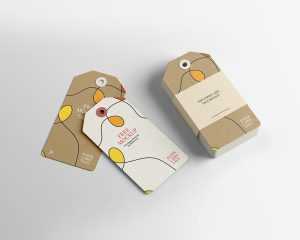 Free Paper Label Tags Mockup - Best Free PSD Mockups