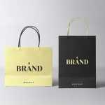 Free Paper Shopping Bags Mockup
