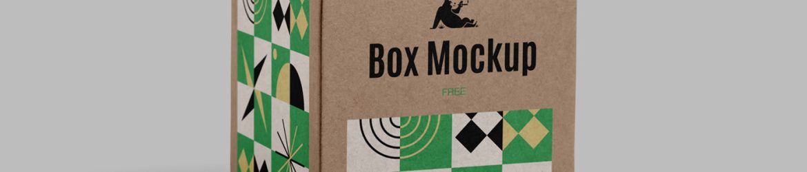 Free Paper Square Box Mockup Free Paper Square Box Mockup