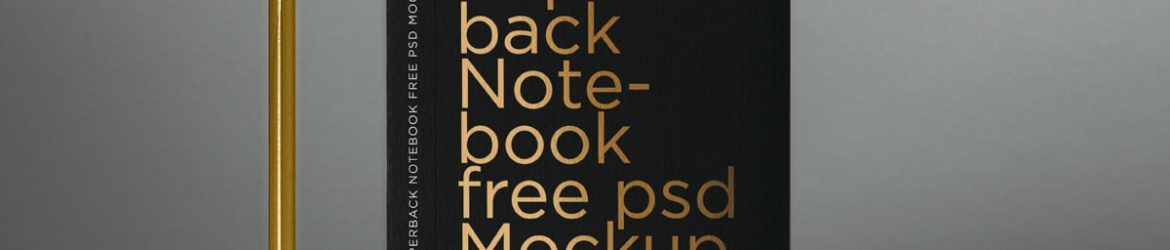 Free Paperback Personal Notebook Mockup PSD