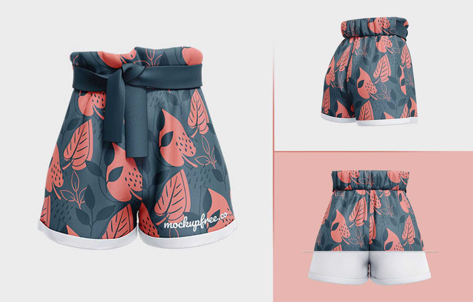 Free Paperbag Shorts Mockups PSD in Set of 3 Different Views – Free PSD Download Free Paperbag Shorts Mockups PSD in Set of 3 Different Views