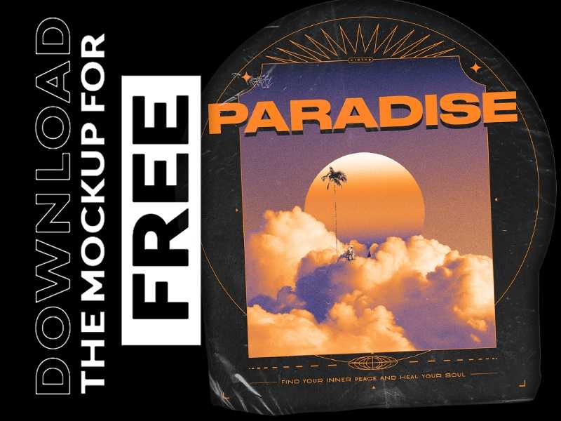 Free Paradise Plastic Wrapper Mockup PSD