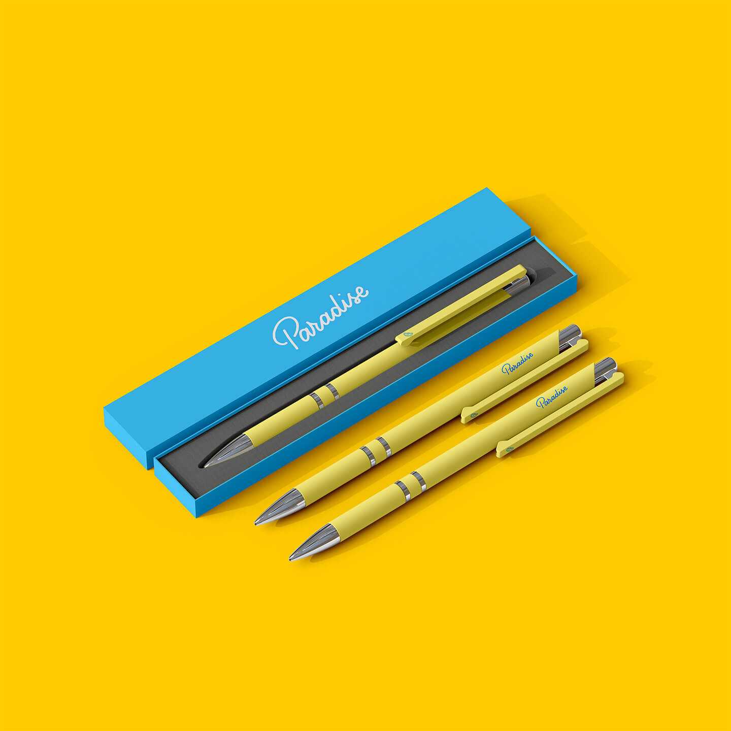 Free Parker Pen Package Mockup PSD
