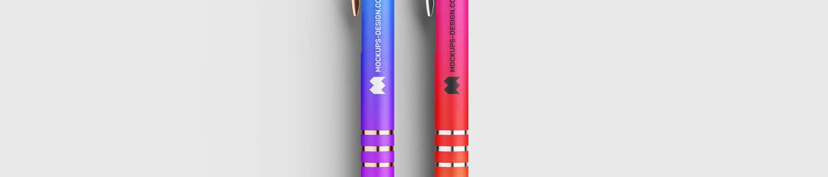 Free Pen Mockups PSD 5 set