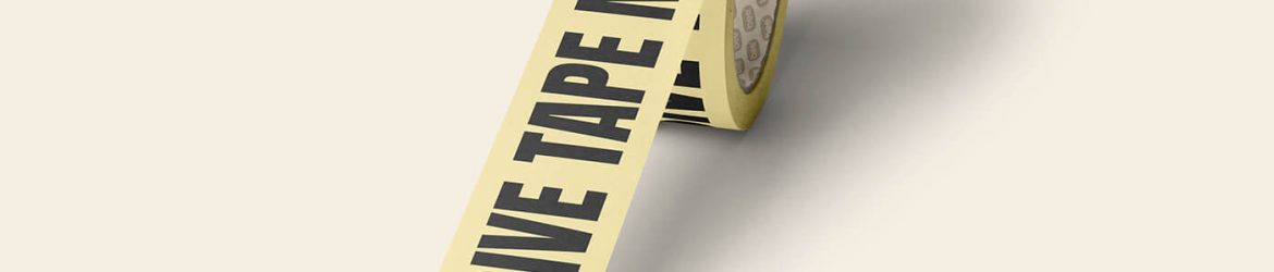 Free Perspective Adhesive Tape Mockup