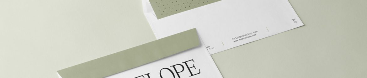 Free Perspective Envelope Mockups