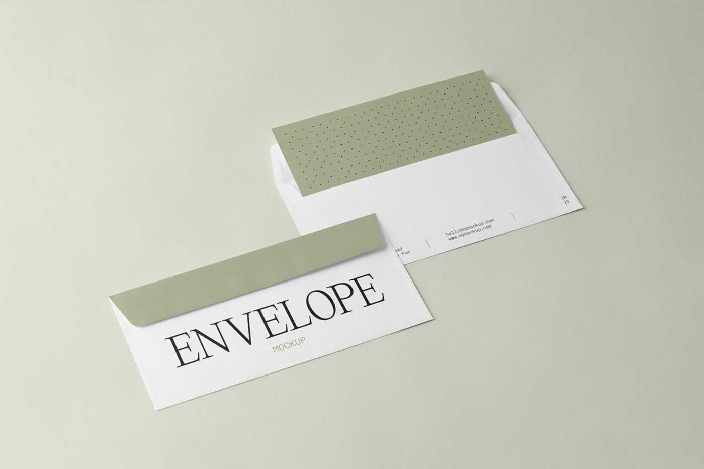 Free Perspective Envelope Mockups