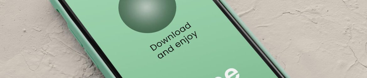 Free Perspective iPhone Mockup PSD