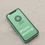 Free Perspective iPhone Mockup PSD