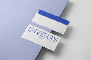 Free Perspective Two Envelope Mockups