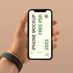 Free Phone Mockup PSD in Hand