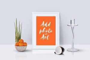 Free Photo Frame Mockup Scene
