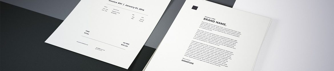 Free Photorealistic Letterhead Mockup PSD