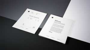 Free Photorealistic Letterhead Mockup PSD