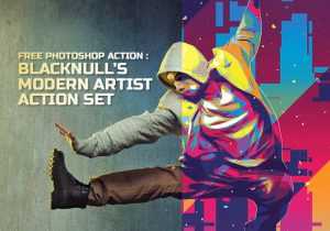 Free Photoshop Actions: BlackNull’s Modern Artist Action Set
