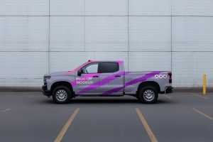 Free Pick-up on the Parking Mockup