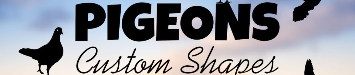 Free Pigeon Photoshop Custom Shapes
