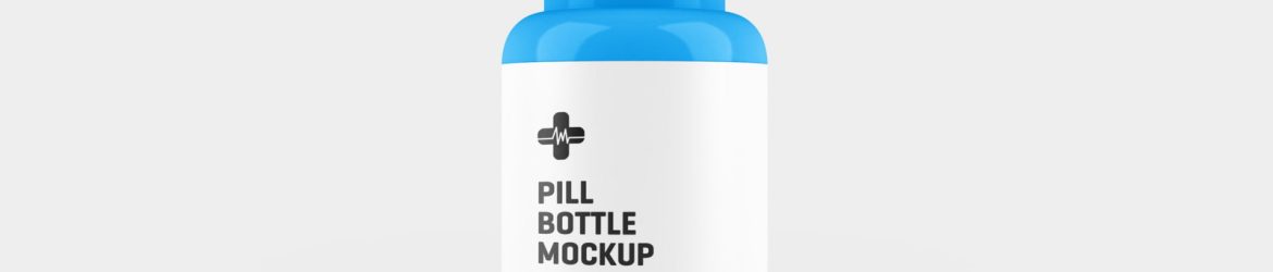 Free Pill Bottle Packaging Mockup