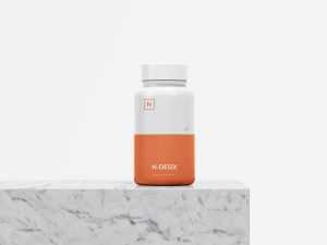 Free Pills Bottle Mockup