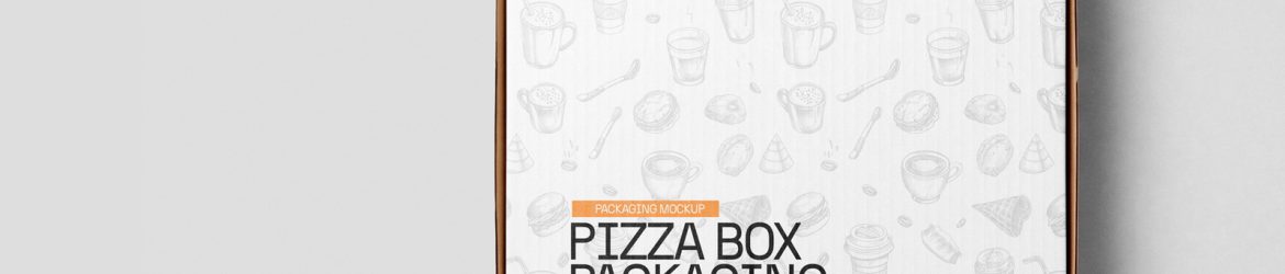 Free Pizza Box Packaging Mockup