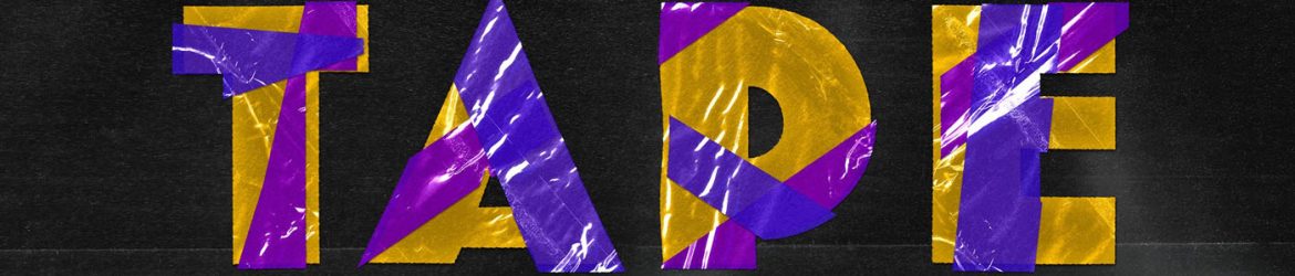 Free Plastic Tape Text Effect and Logo Mockup PSD