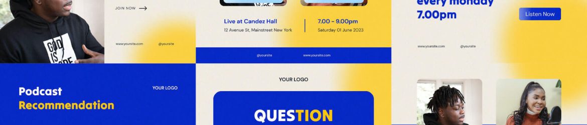 Free Podcast Instagram Posts PSD Templates