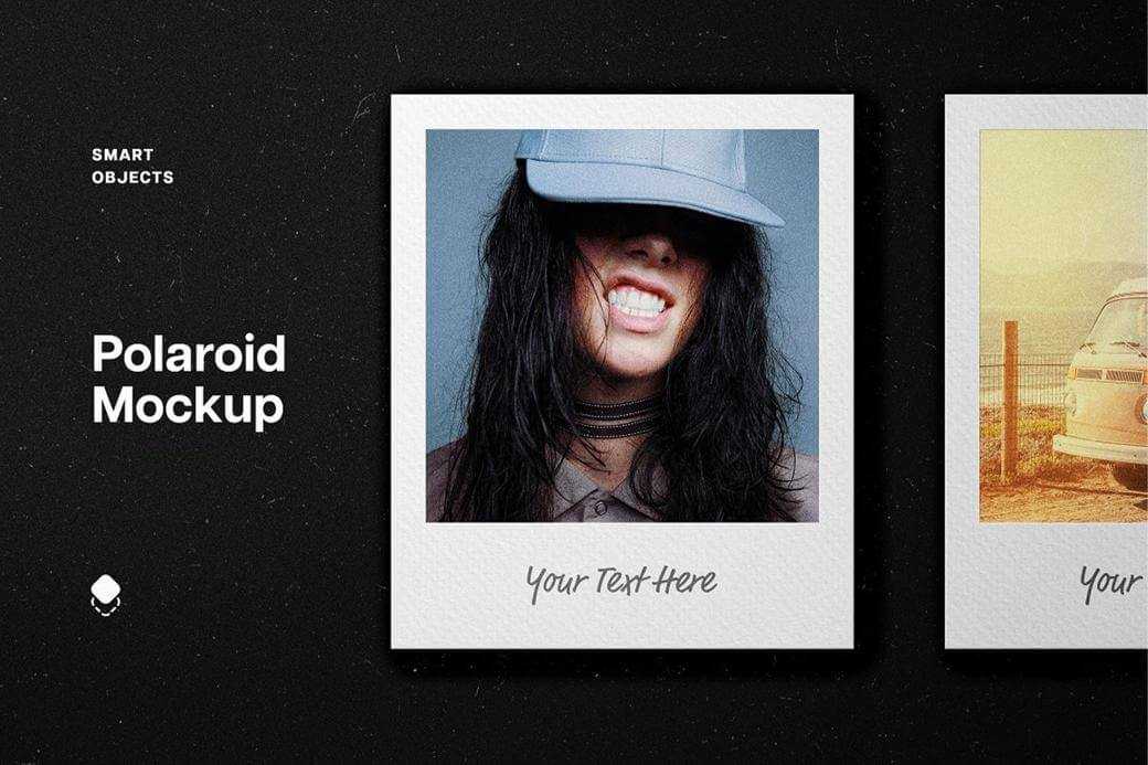 Free Polaroid Frame Mockup PSD Templates