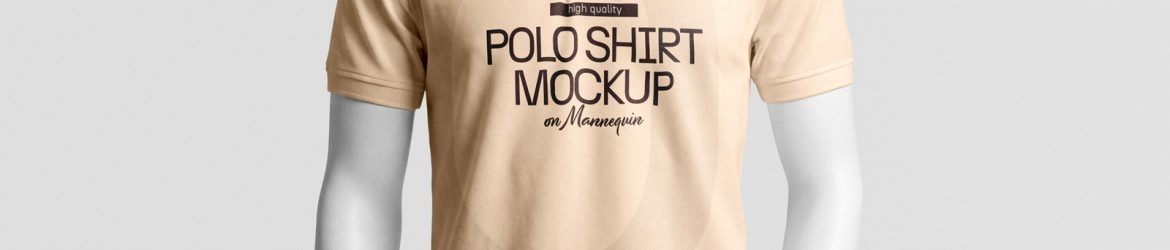 Free Polo Shirt Mockup on Mannequin