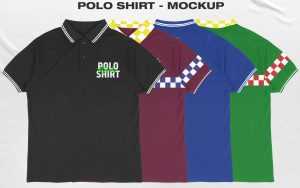 Free Polo Shirt Mockup PSD