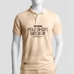 Free Polo Shirt Mockup PSD on Mannequin - Realistic Apparel Branding Display
