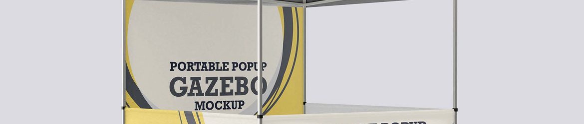 Free Portable Popup Gazebo/Tent Mockup Free Portable Popup Gazebo/Tent Mockup