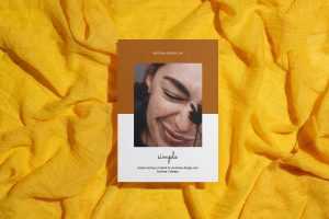 Free Portrait A4 / A6 Card Flyer Mockup PSD