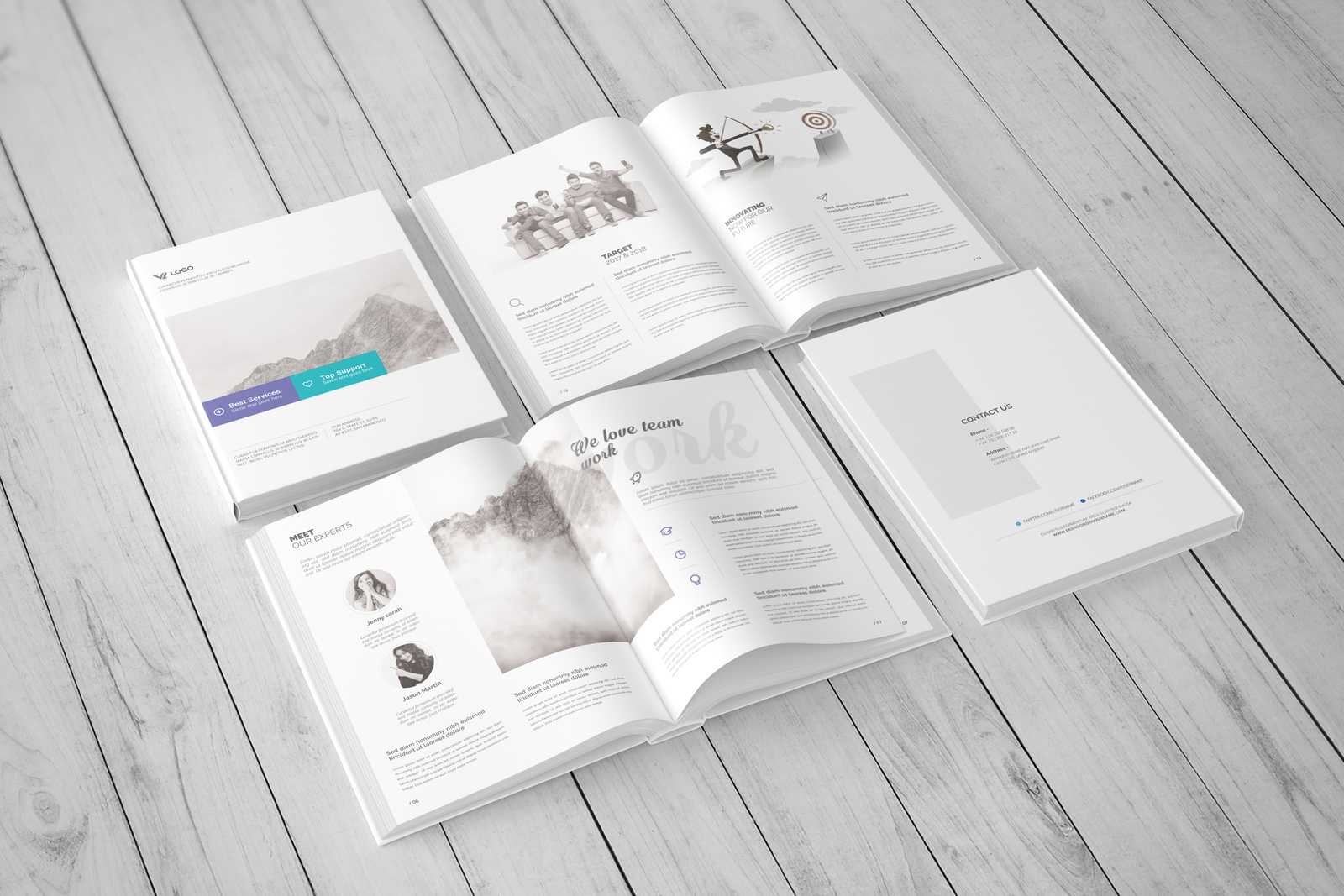 Free Portrait Hardcover Book Mockup